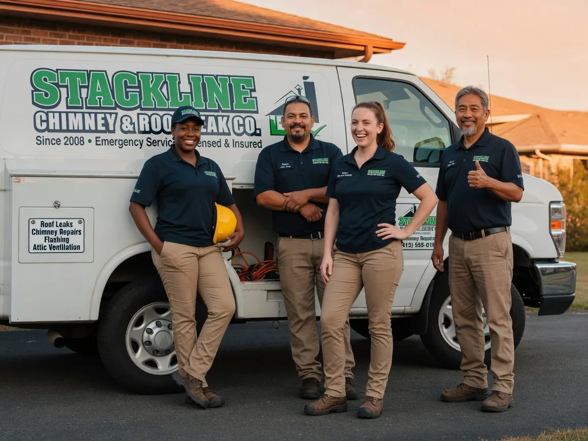 Chimney flashing repair company in Sanford, TX